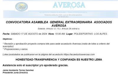 Convocatoria – Asamblea extraordinaria